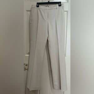 White House Black Market Cream Boot Cut Dress Pants Size 6